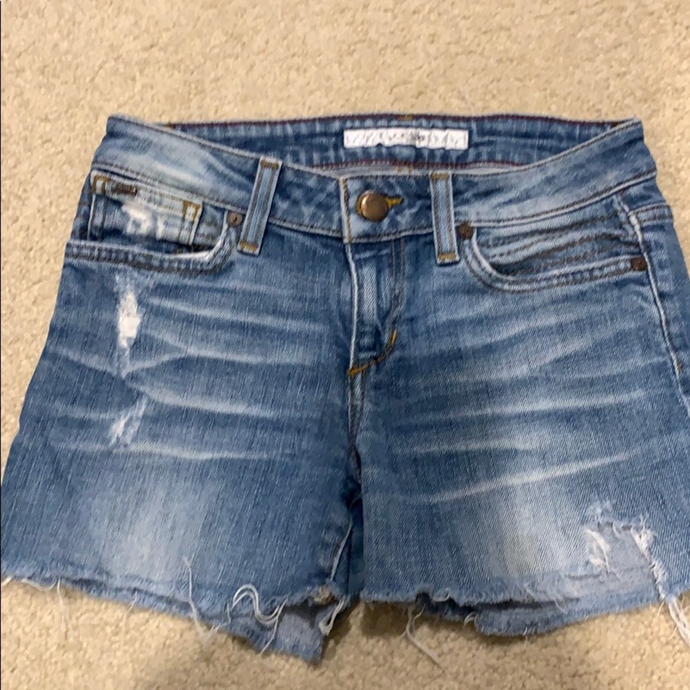 Denim short shorts by Joe’s